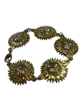 ✨ GIANNI VERSACE Vintage Sun Face Bracelet ✨